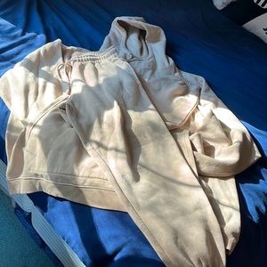 BoohooMAN Matching Set Sweatpants in Taupe